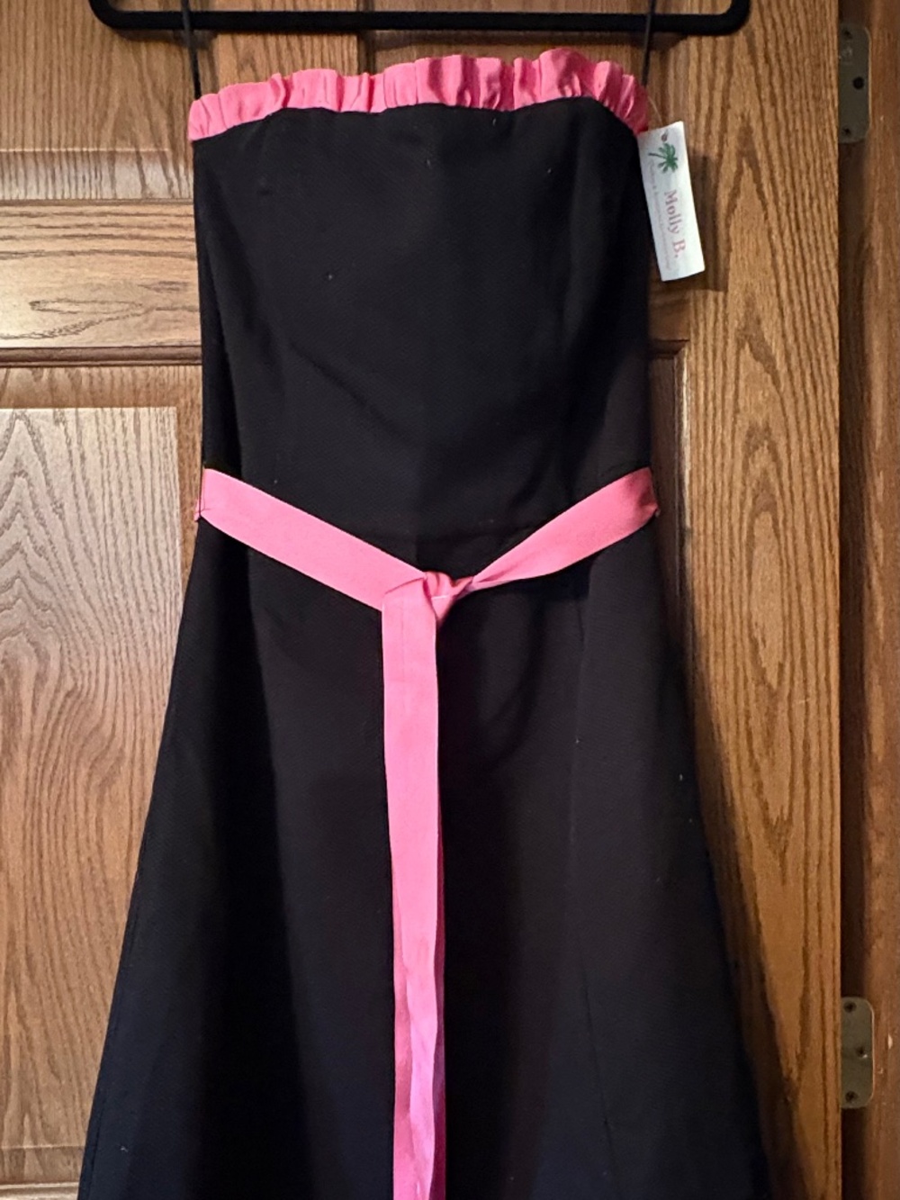 NWT Vintage Molly B strapless black dress